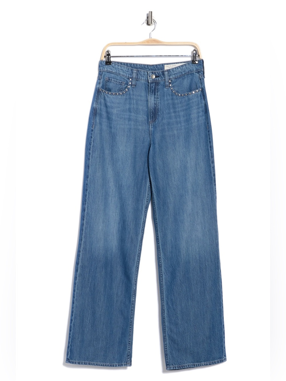 NWT Rag And Bone women’s Lori Mid Rise Wide Leg Jeans size 31